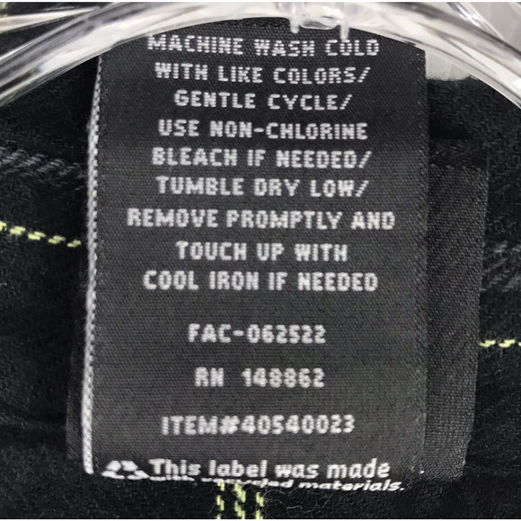 Torrid Nightmare Before Christmas Button Up Flannel Plaid Oogie Boogie Size 5X - Picture 9 of 9